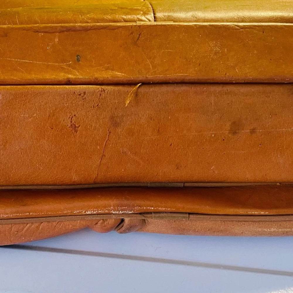 Heritage Briefcase/Laptop Bag leather VTG overnight bag many!! pockets read Desc